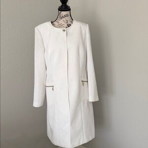 Chic White Textured Mini Dress